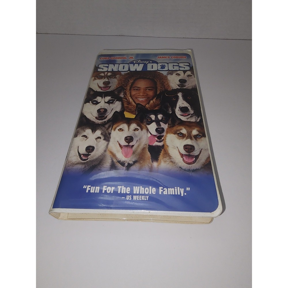 Disney's Snow‎ Dogs VHS Movie Cassette Clamshell
